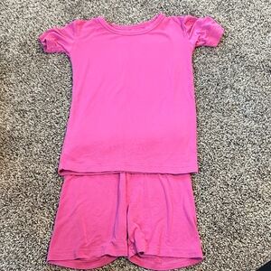 Little Sleepies Bright Pink Kids Pajama Set